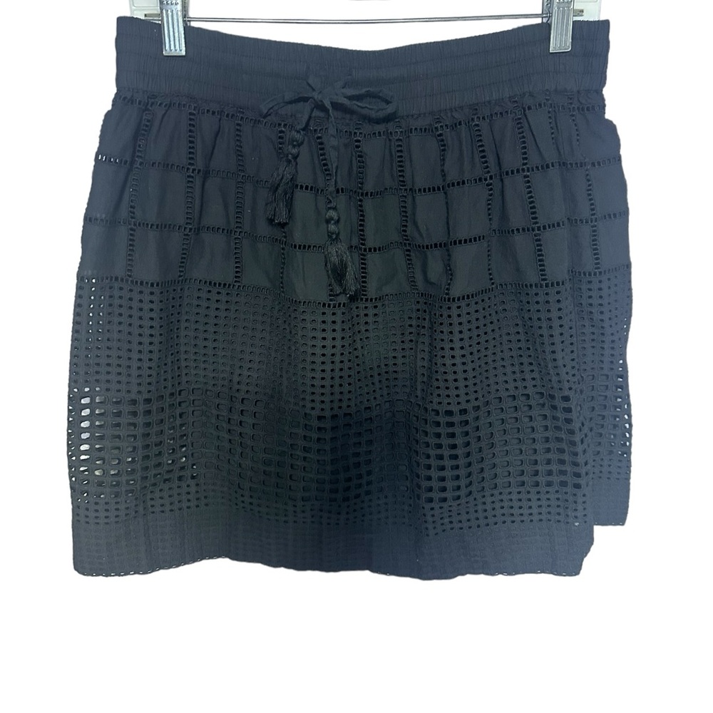 Tommy Bahama Daphne Eyelet Skirt Black Small/Petite - Picture 4 of 15